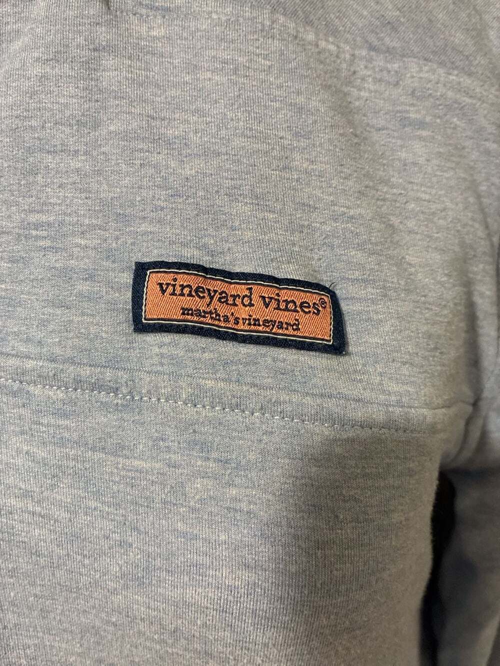 Vineyard Vines Martha's Vineyard Shep Shirt Size M Blue Heather Terry